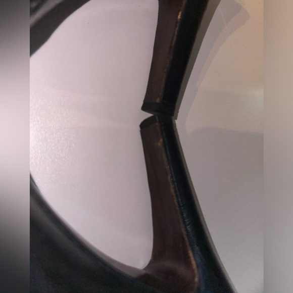 Stuwart Weizman women’s black sling back peep toe heels 8 formal party leather - Picture 11 of 12